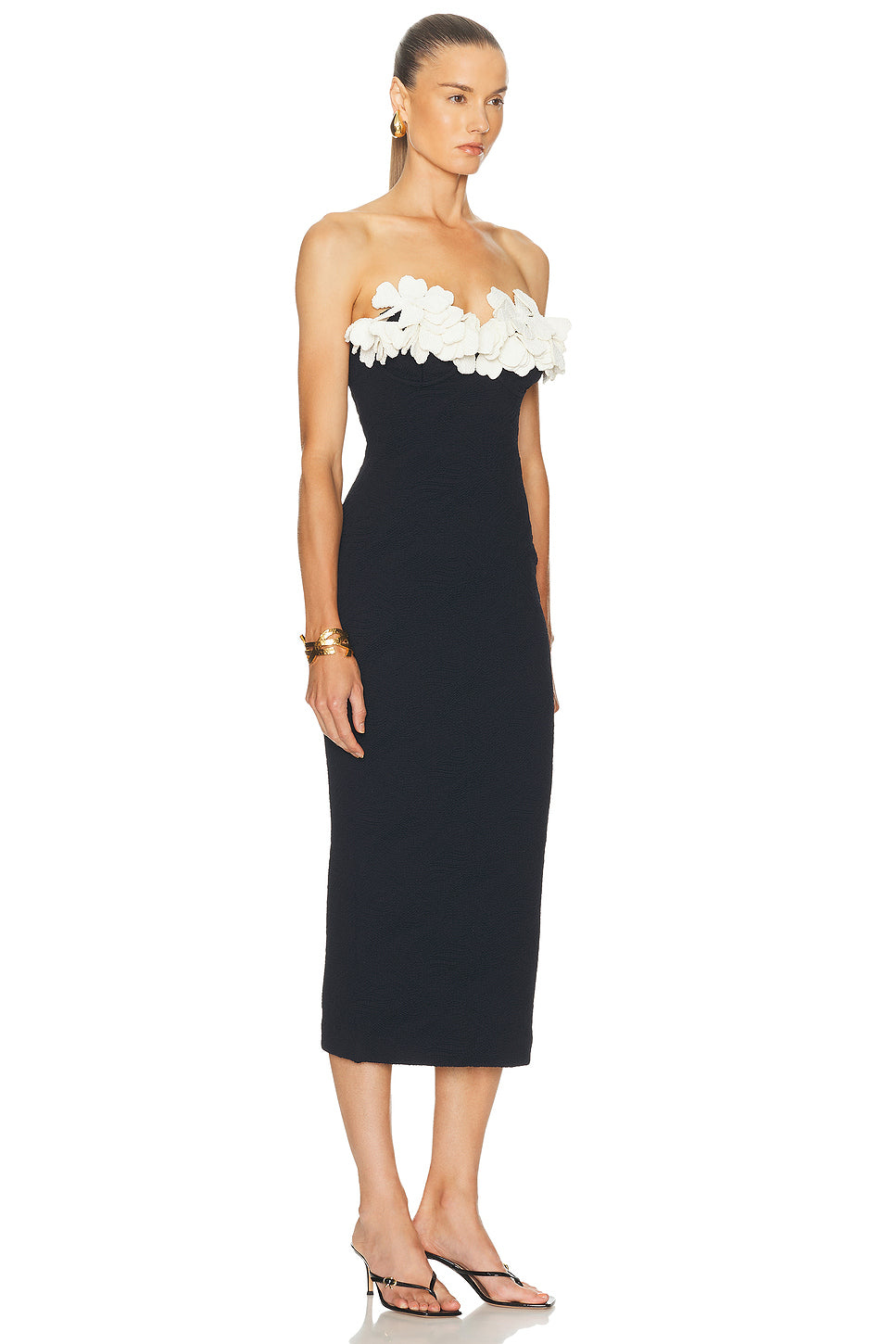 Breeze Jacquard Colorblock Midi Dress