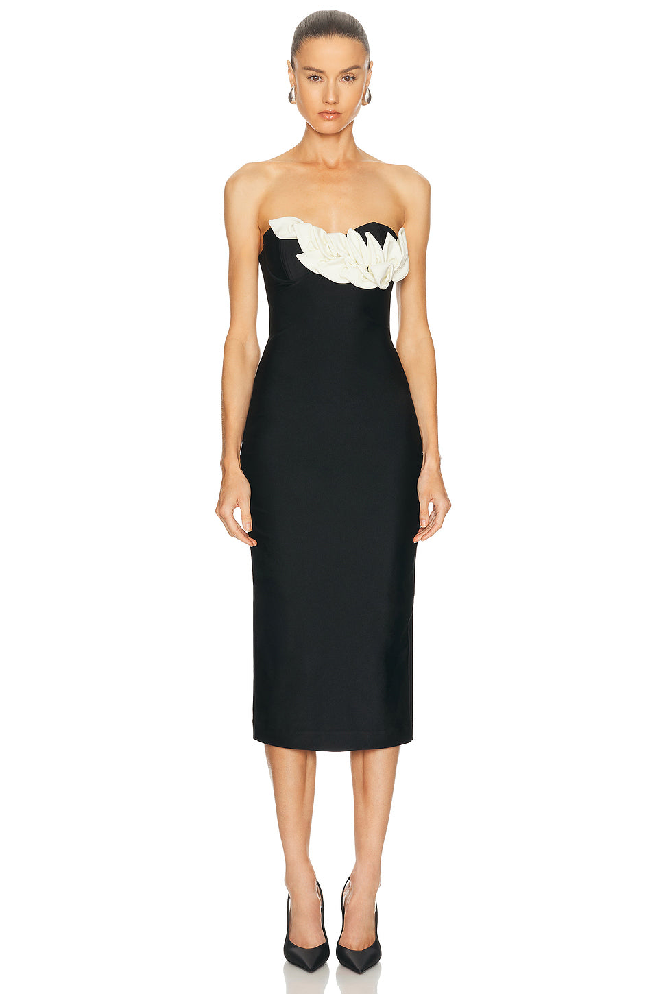 Selene Mesh Midi Dress