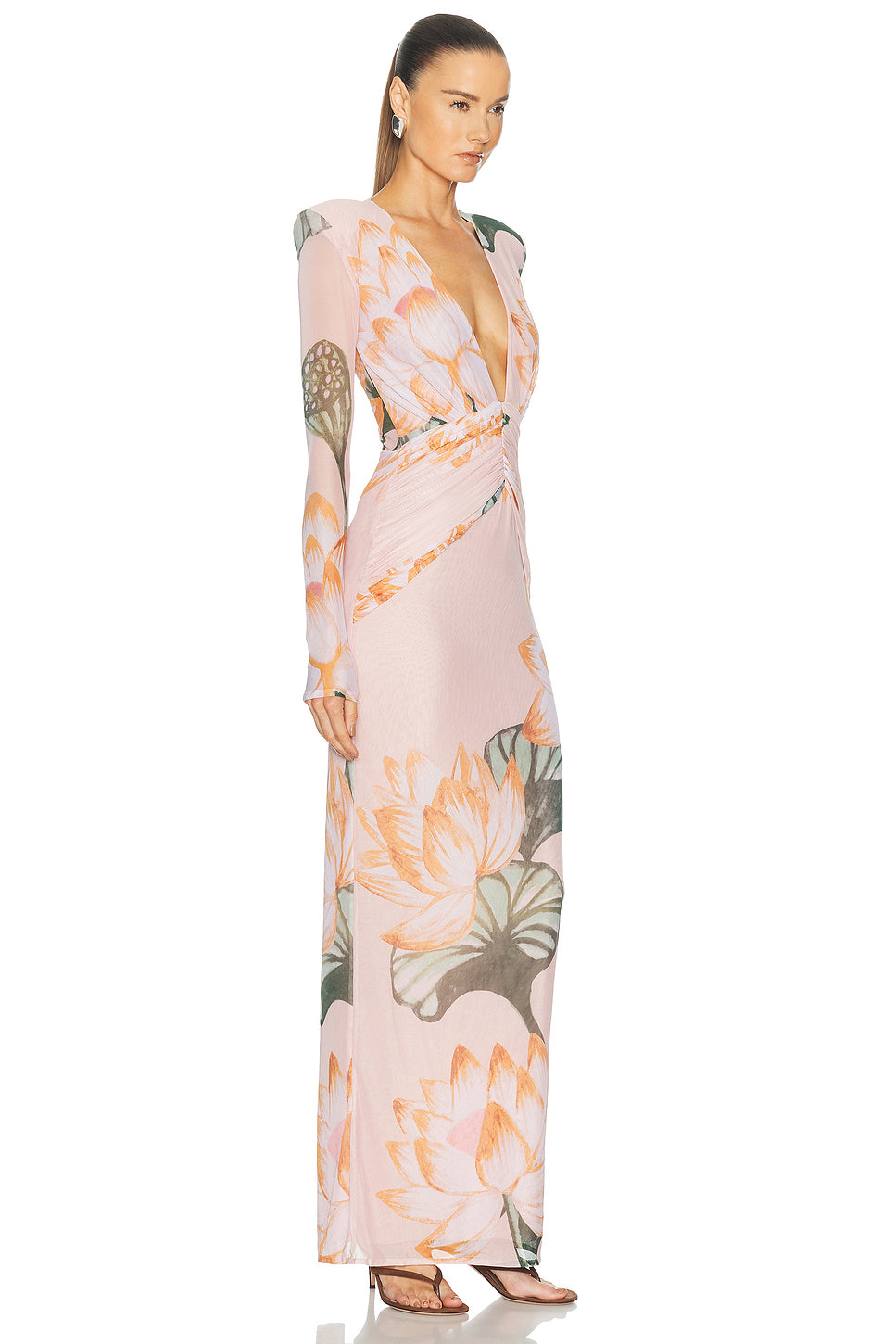 Lotus Long Sleeve Maxi Dress