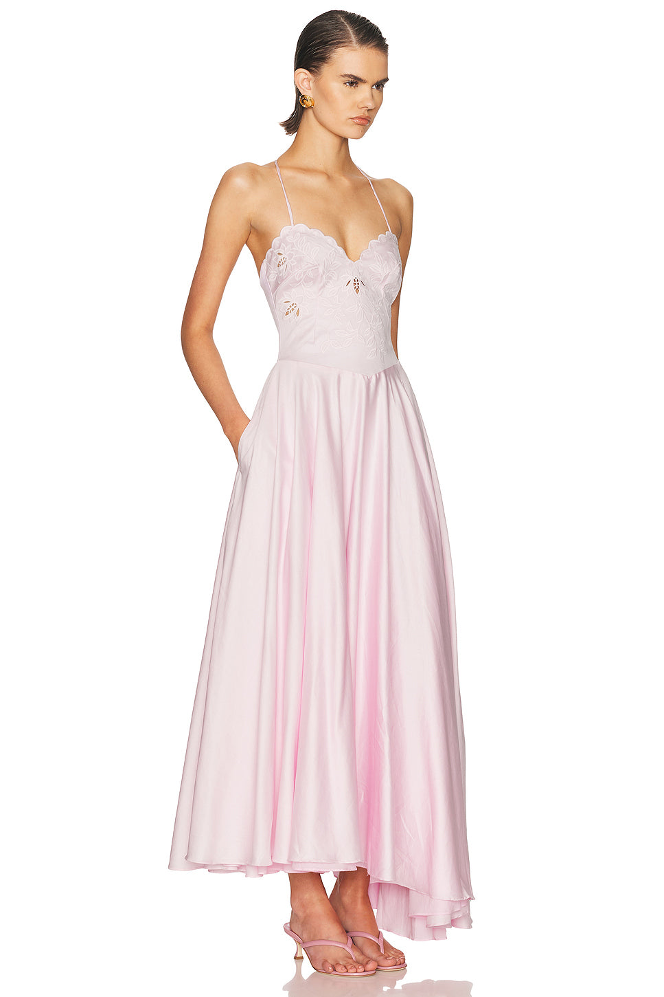 Tricoline Lotus Maxi Dress