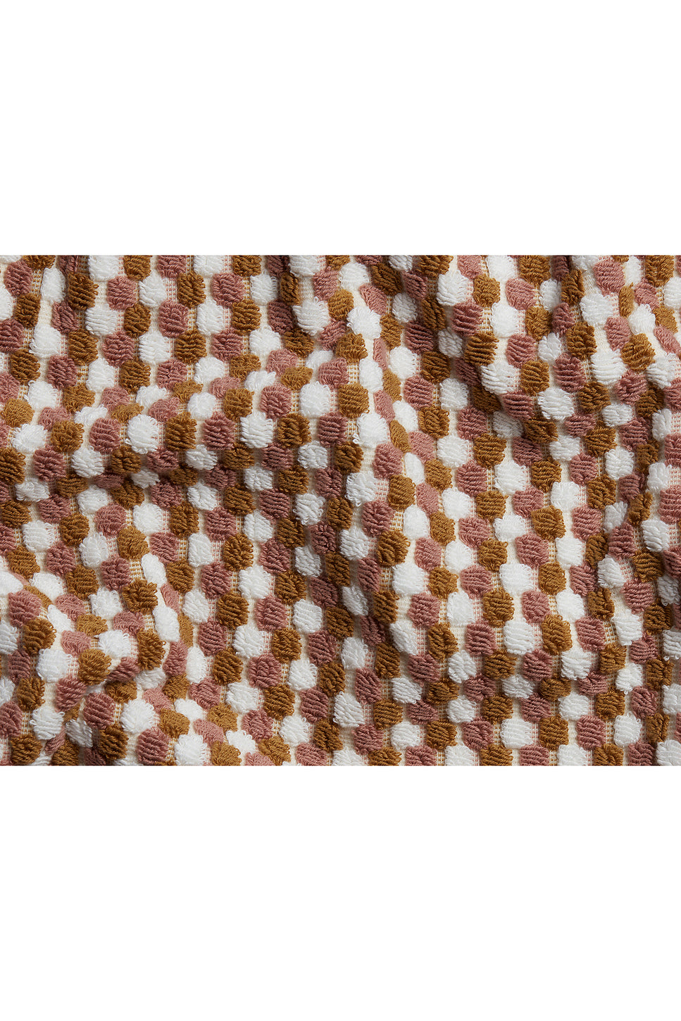 Organic Mosaic Hand Towel in Ochre & Clay