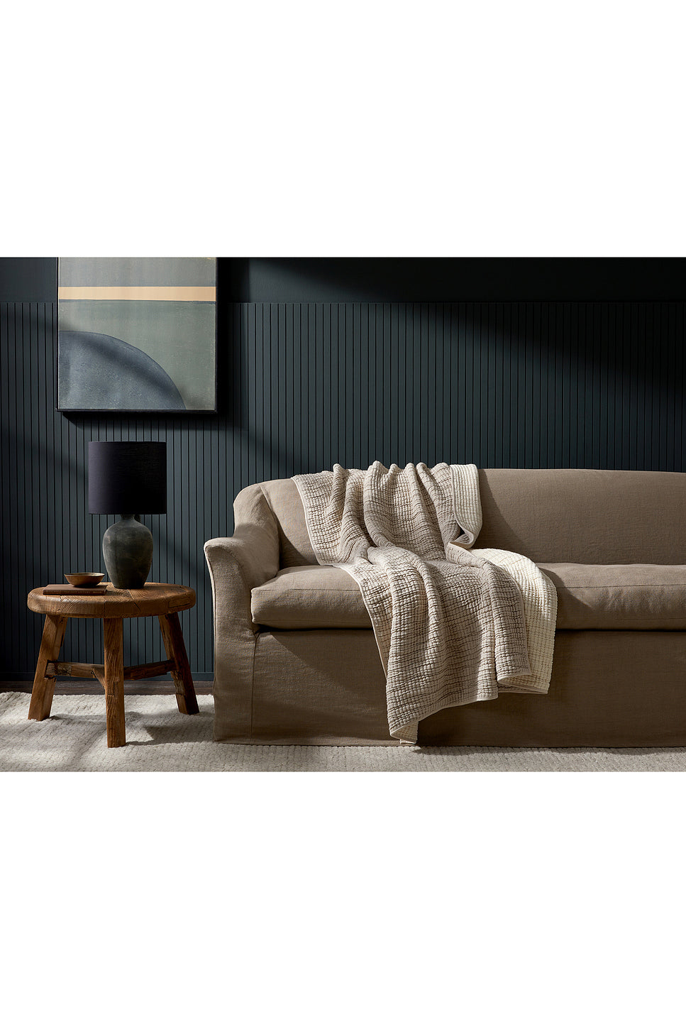 Organic Channel Gauze Throw