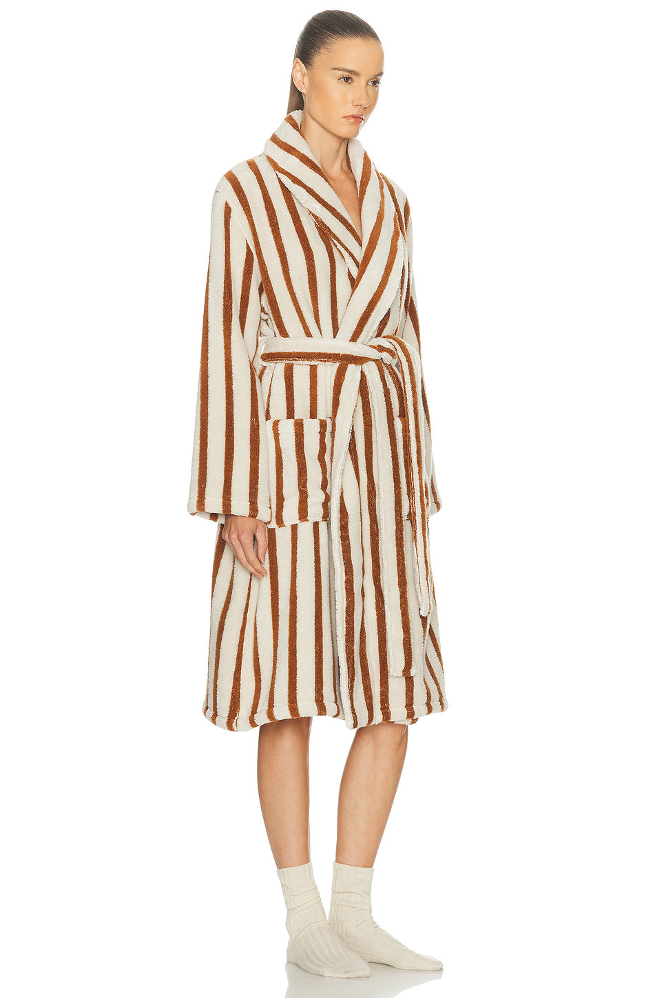 Terry Stripe Robe