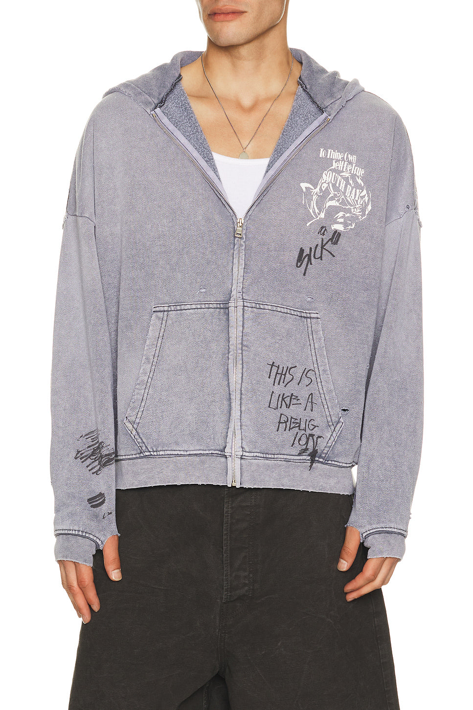 Carrying The Message Zip Hooded Sweatshirt