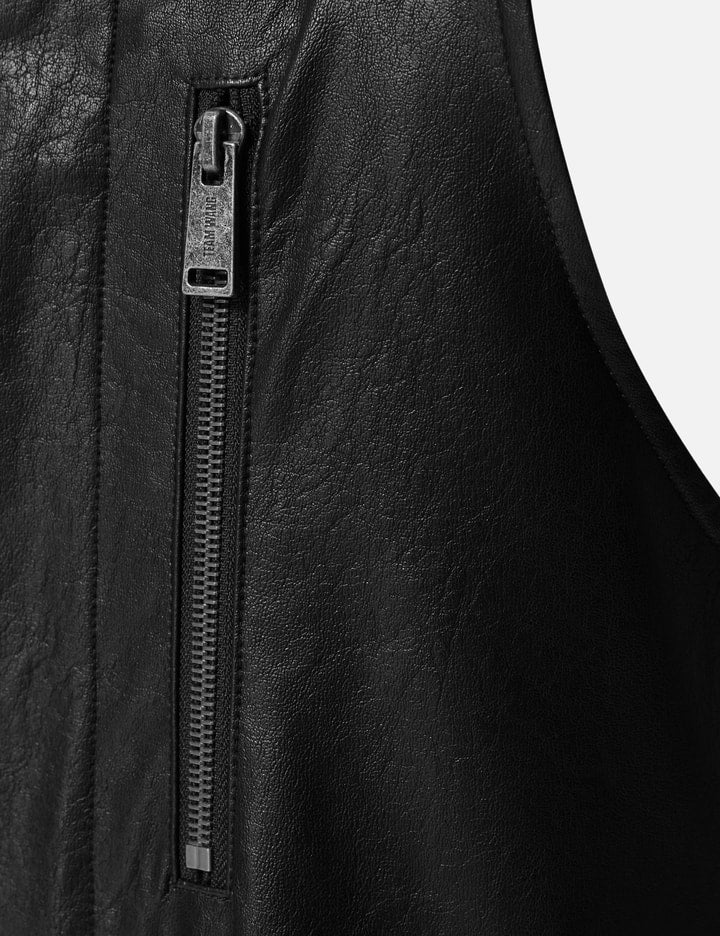 Choices Faux Leather Jumpsuit