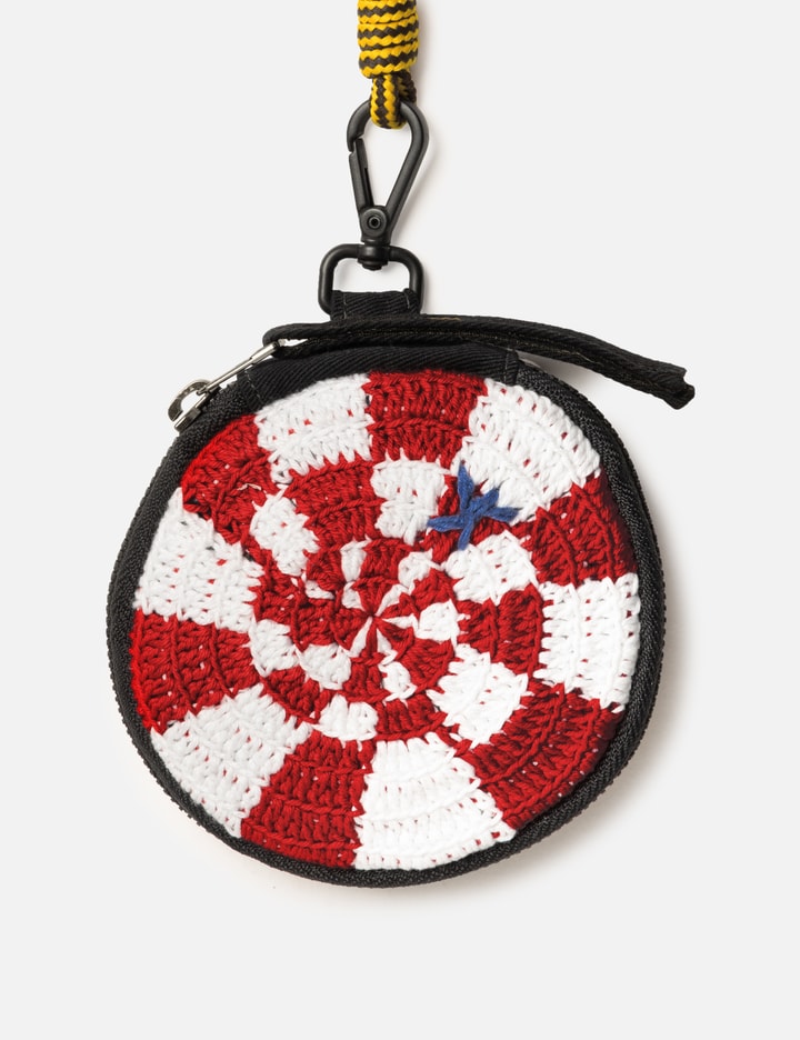 Crochet Checked Coin Bag