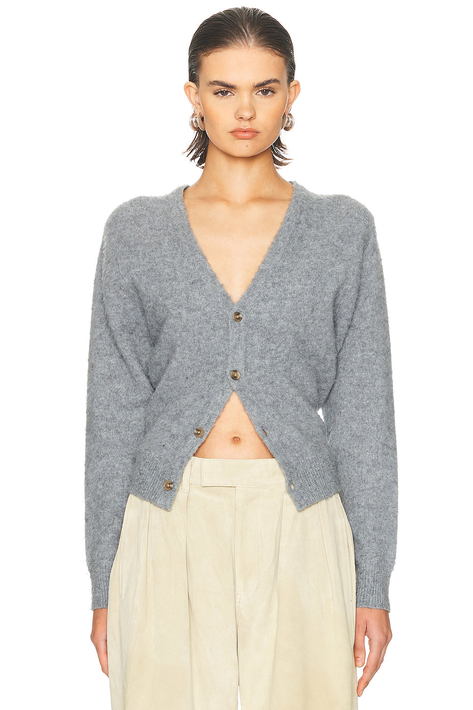 Split Hem Cardigan