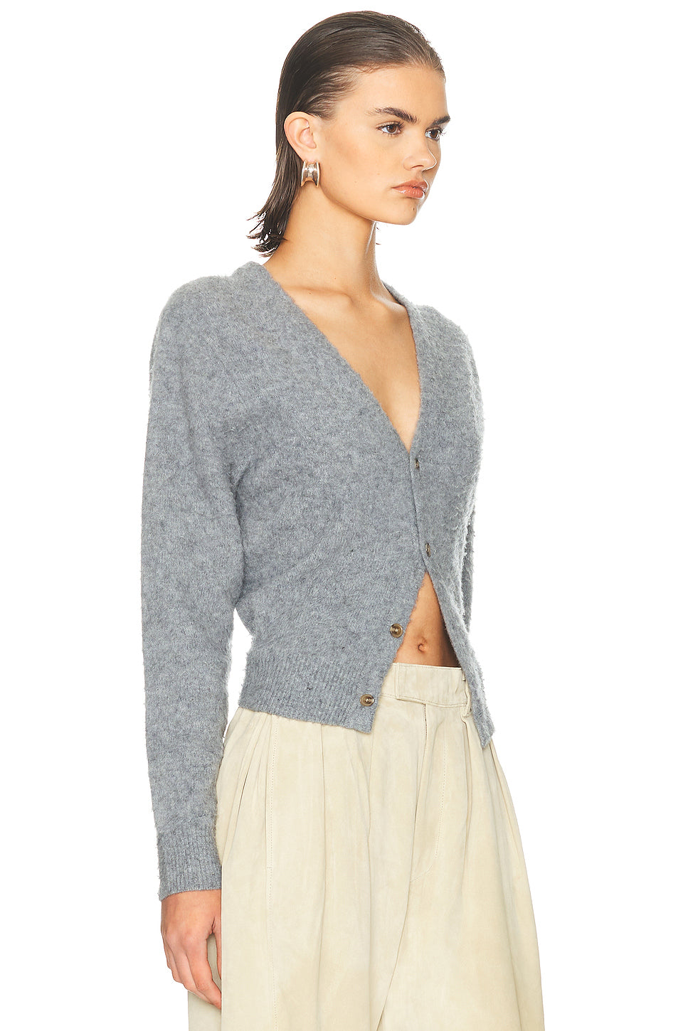 Split Hem Cardigan
