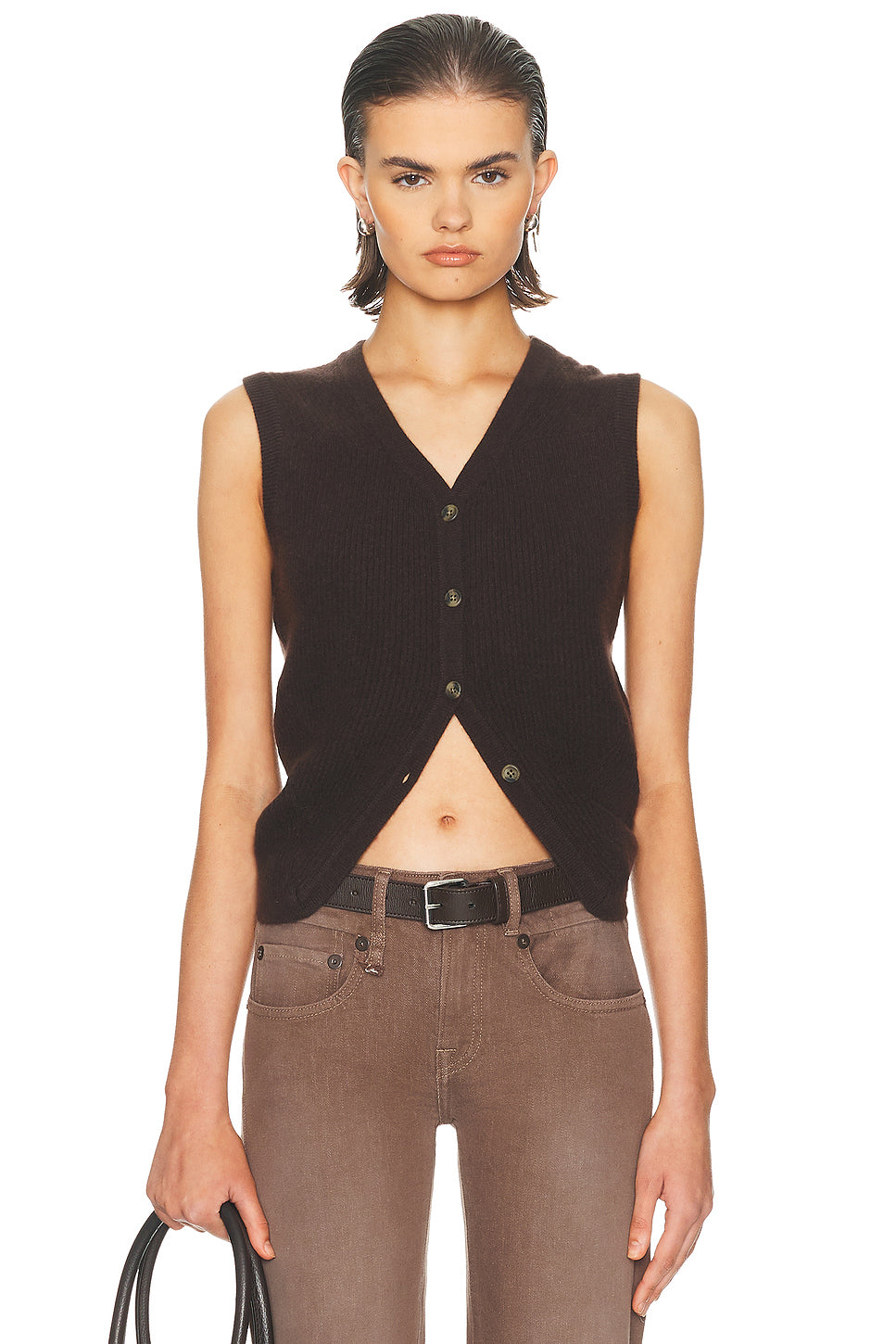 Ribbed Wrap Around Vest