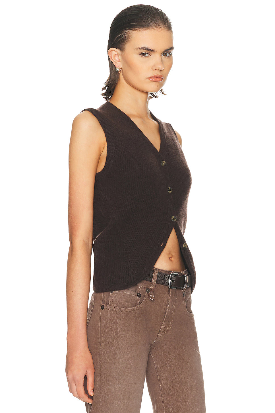 Ribbed Wrap Around Vest