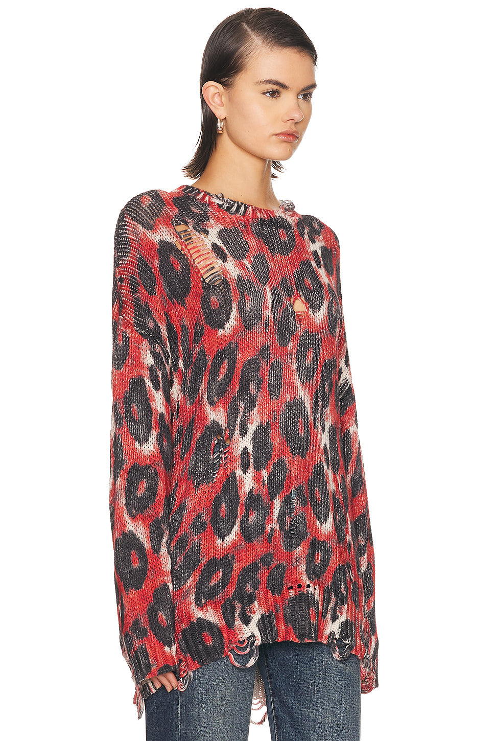 Printed Oversized Sweater