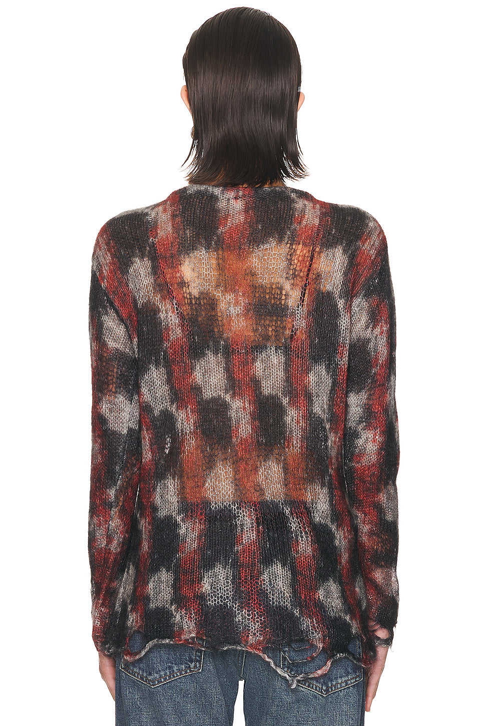 Printed Boyfriend Cardigan