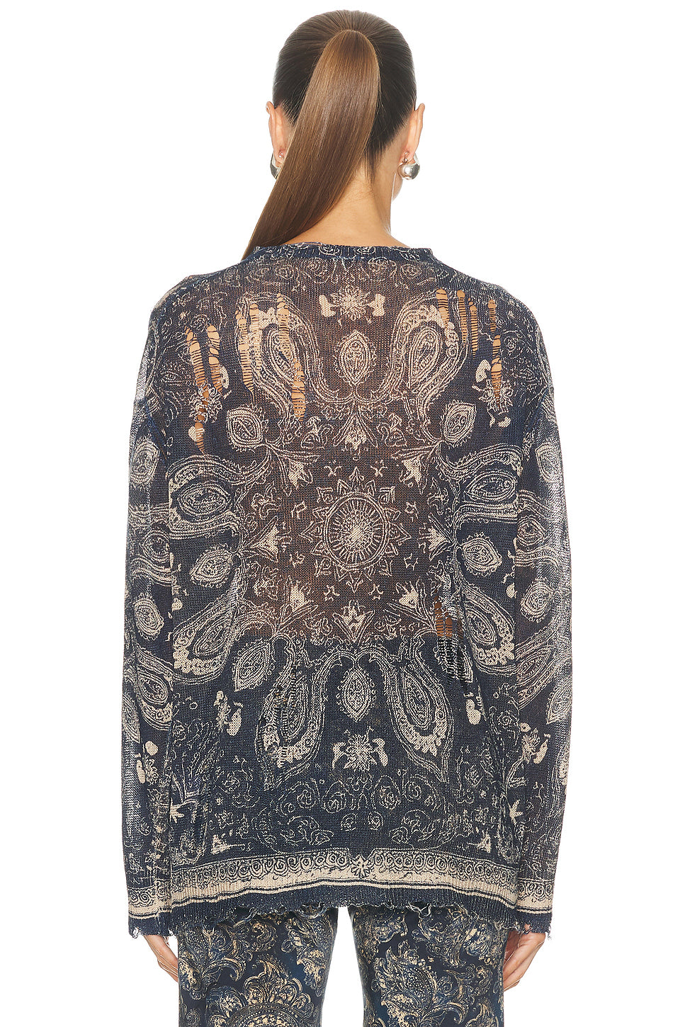 Printed Boyfriend Cardigan