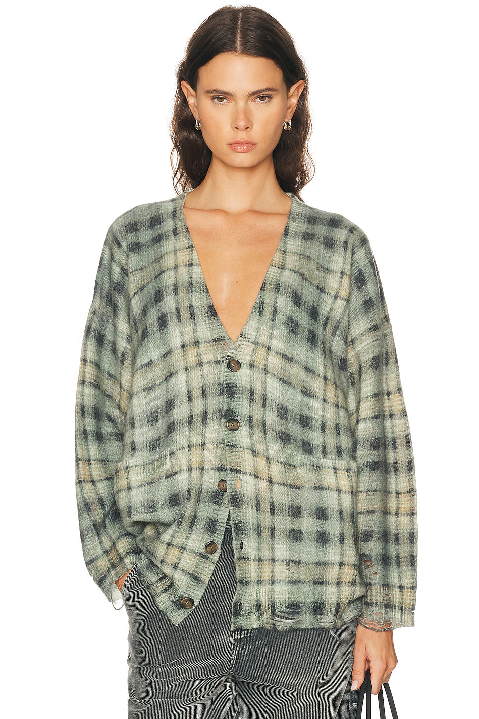 Printed Oversized Cardigan