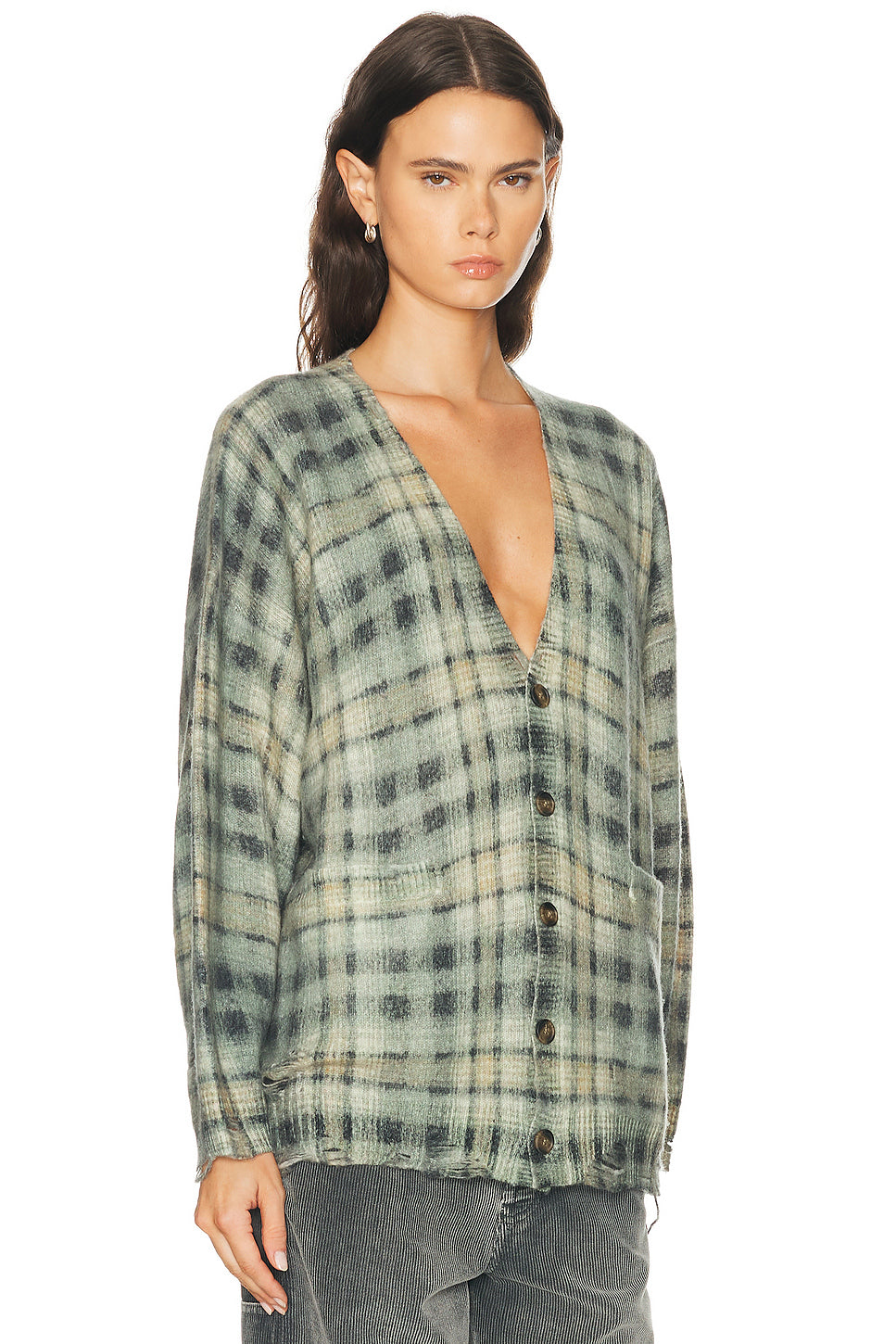 Printed Oversized Cardigan