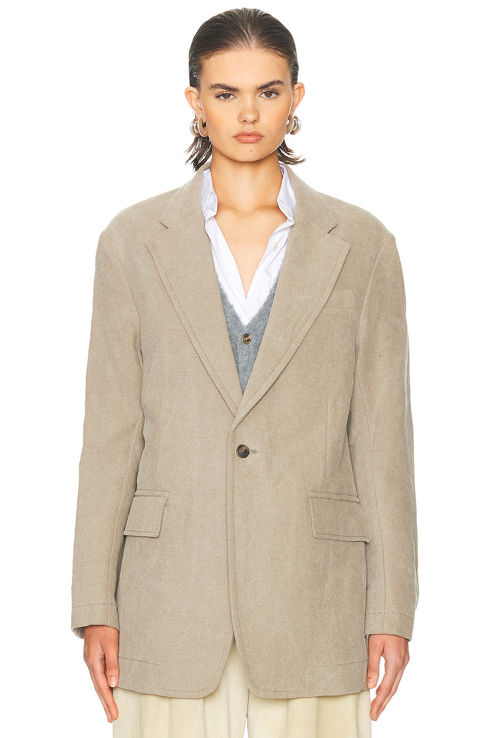 Oversized Ragged Blazer