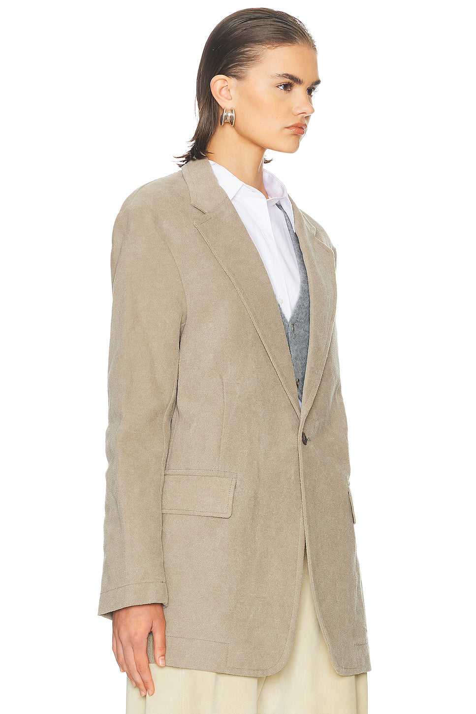 Oversized Ragged Blazer