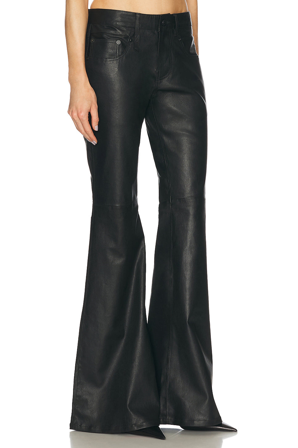Boy Flare Leather Pant