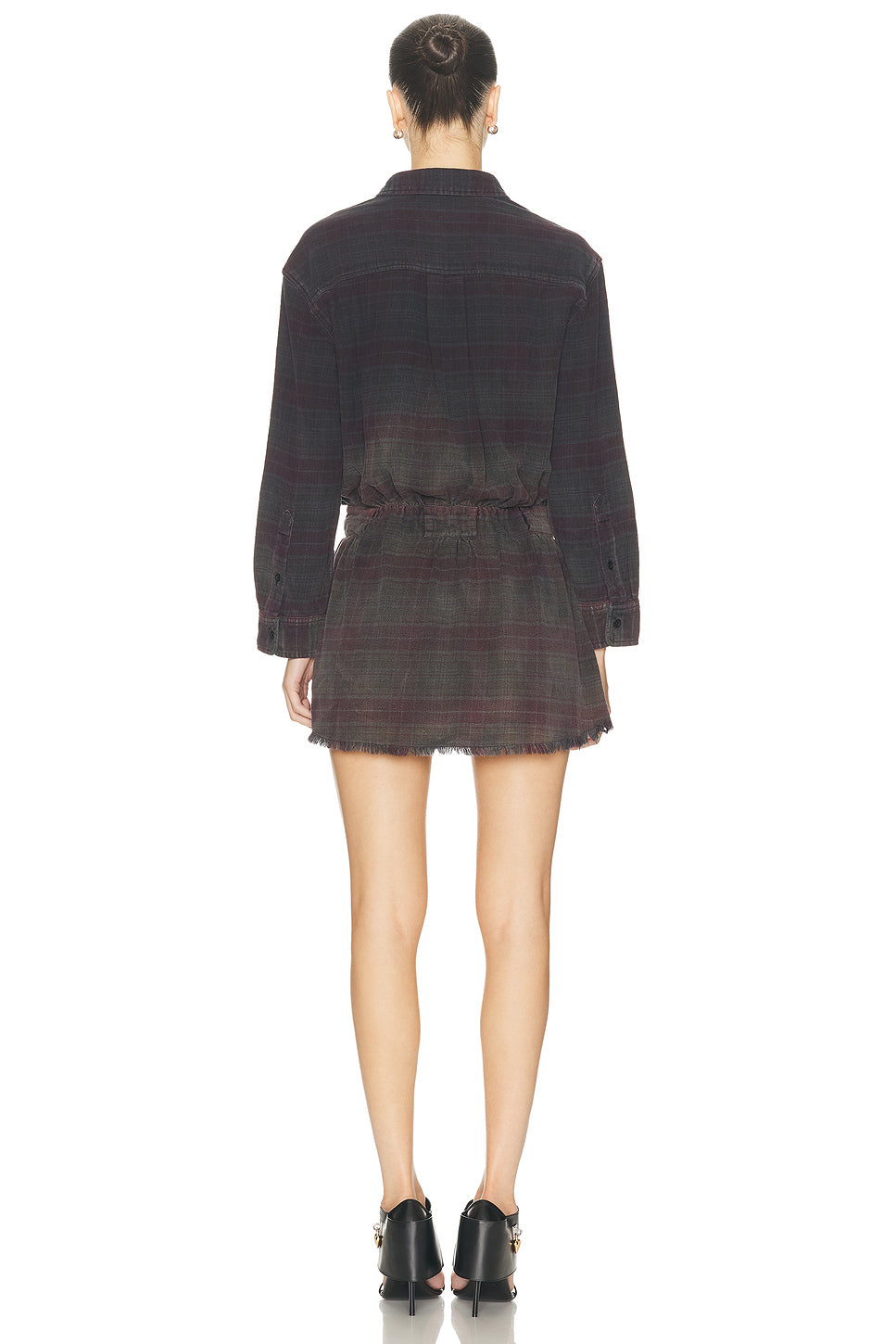 Oversized Shirt Dress Romper