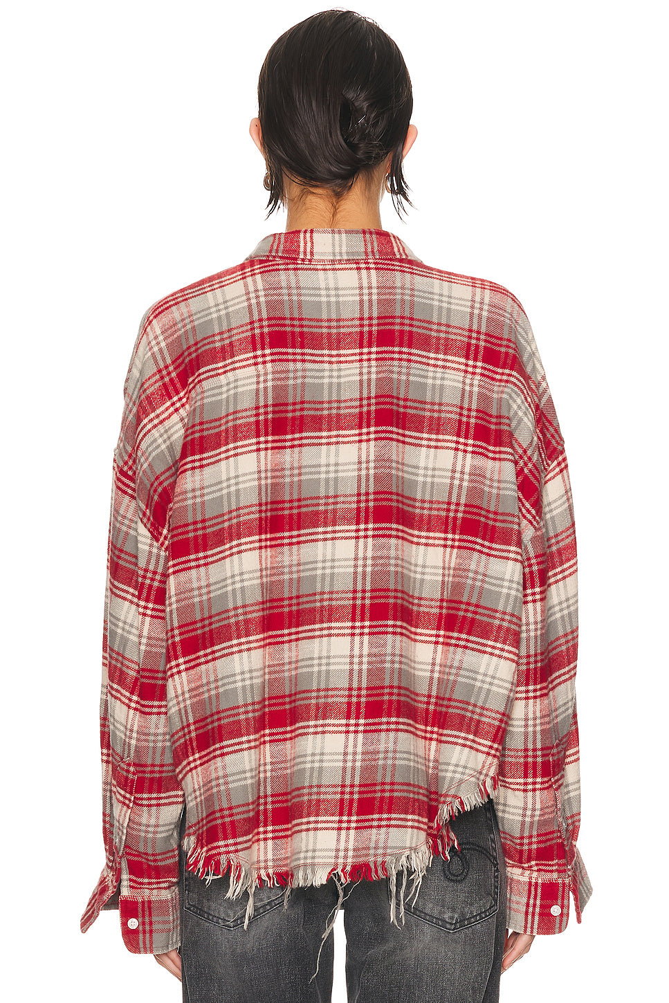 Drop Neck Cropped Shirt