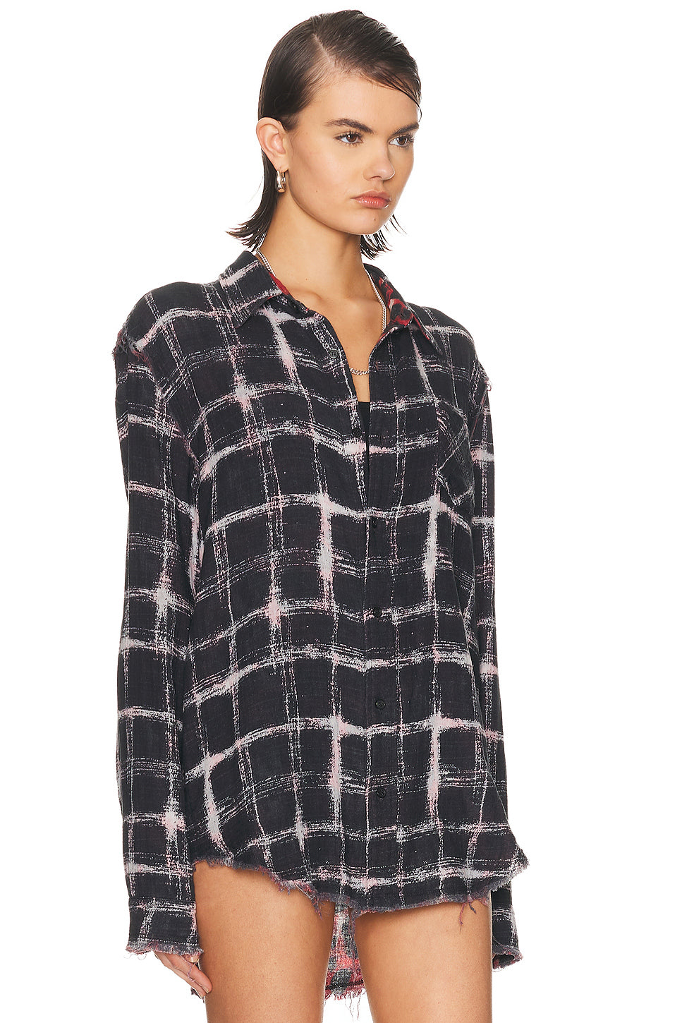 Reversible Shredded Seam Shirt