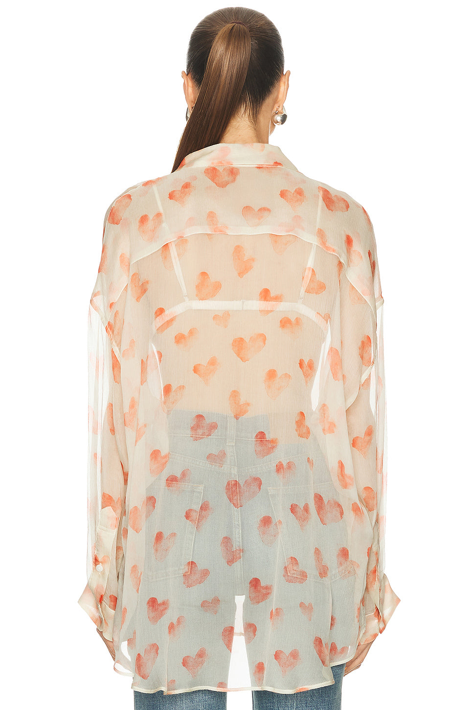 Pintuck Drop Neck Shirt