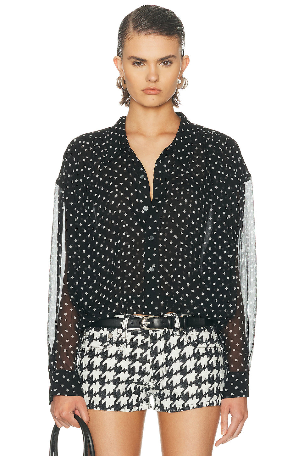 Bubble Gathered Yoke Top