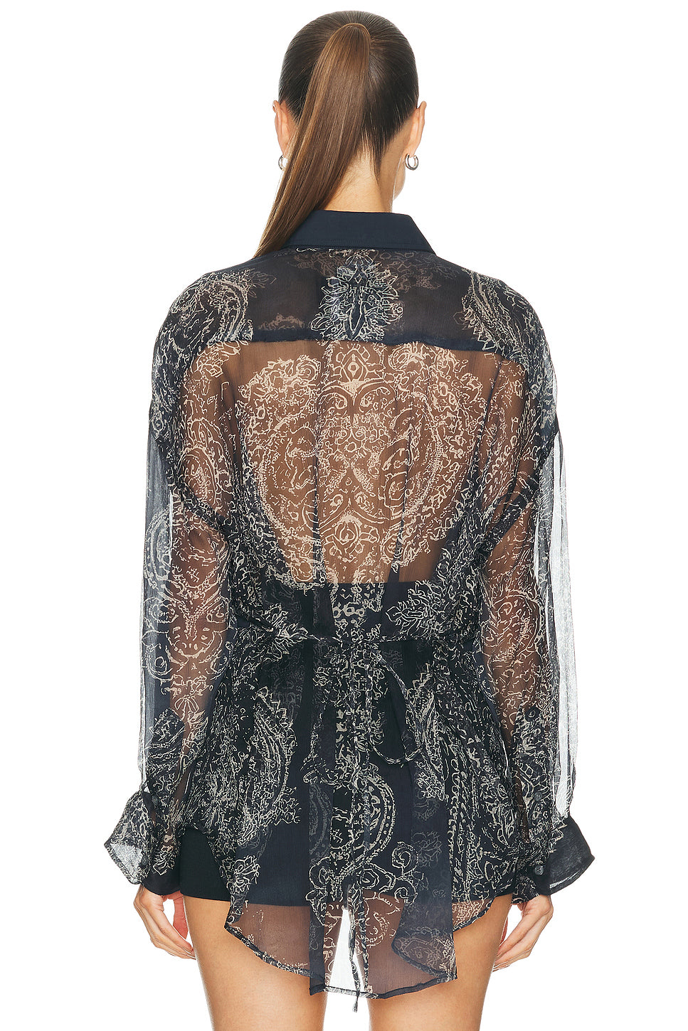 Overlay Drop Neck Shirt