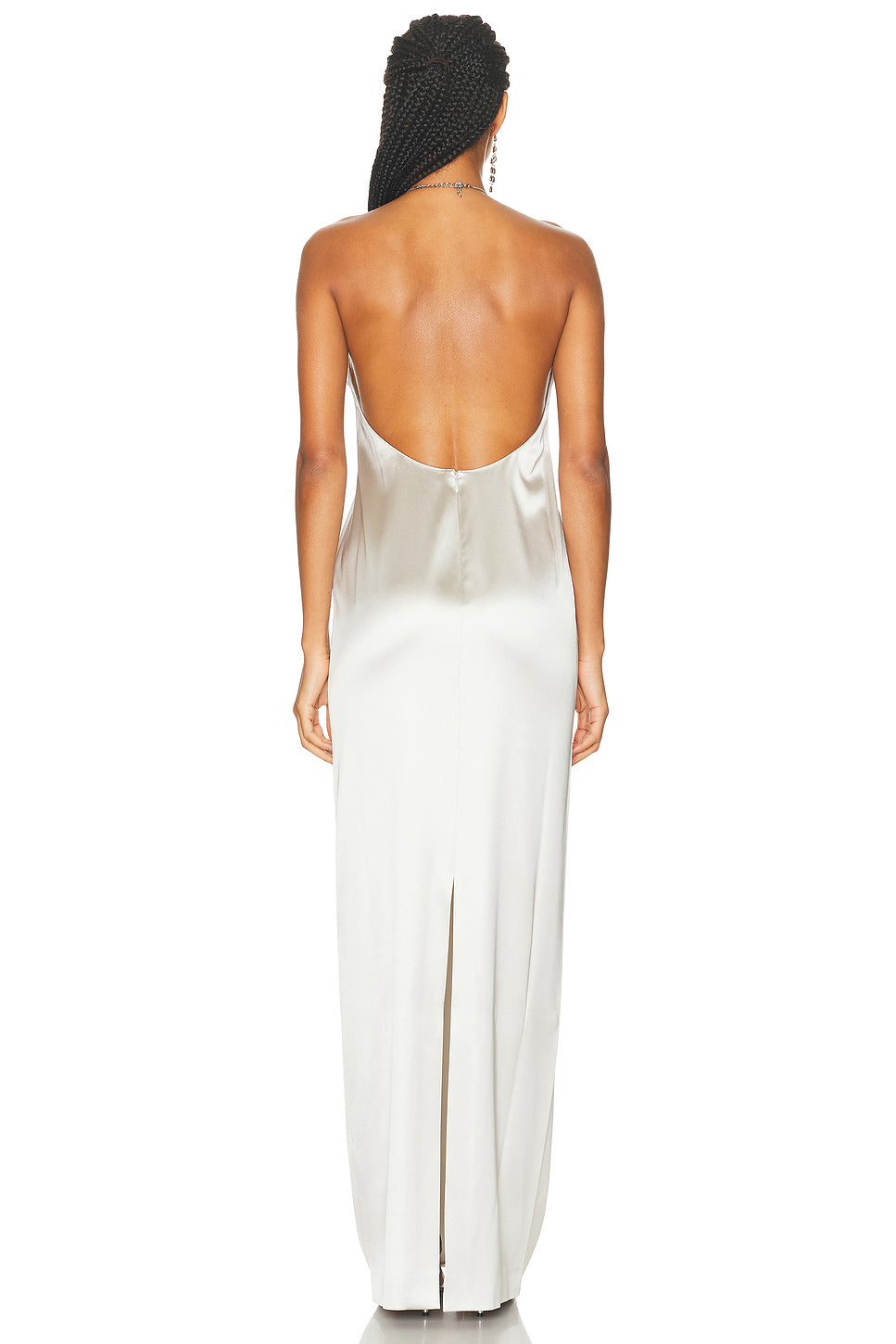 Corra Stretch Satin Evening Dress