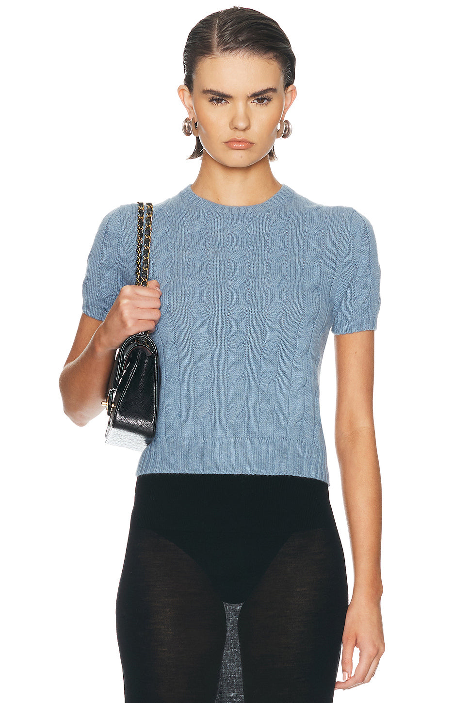 Short Sleeve Crewneck Sweater