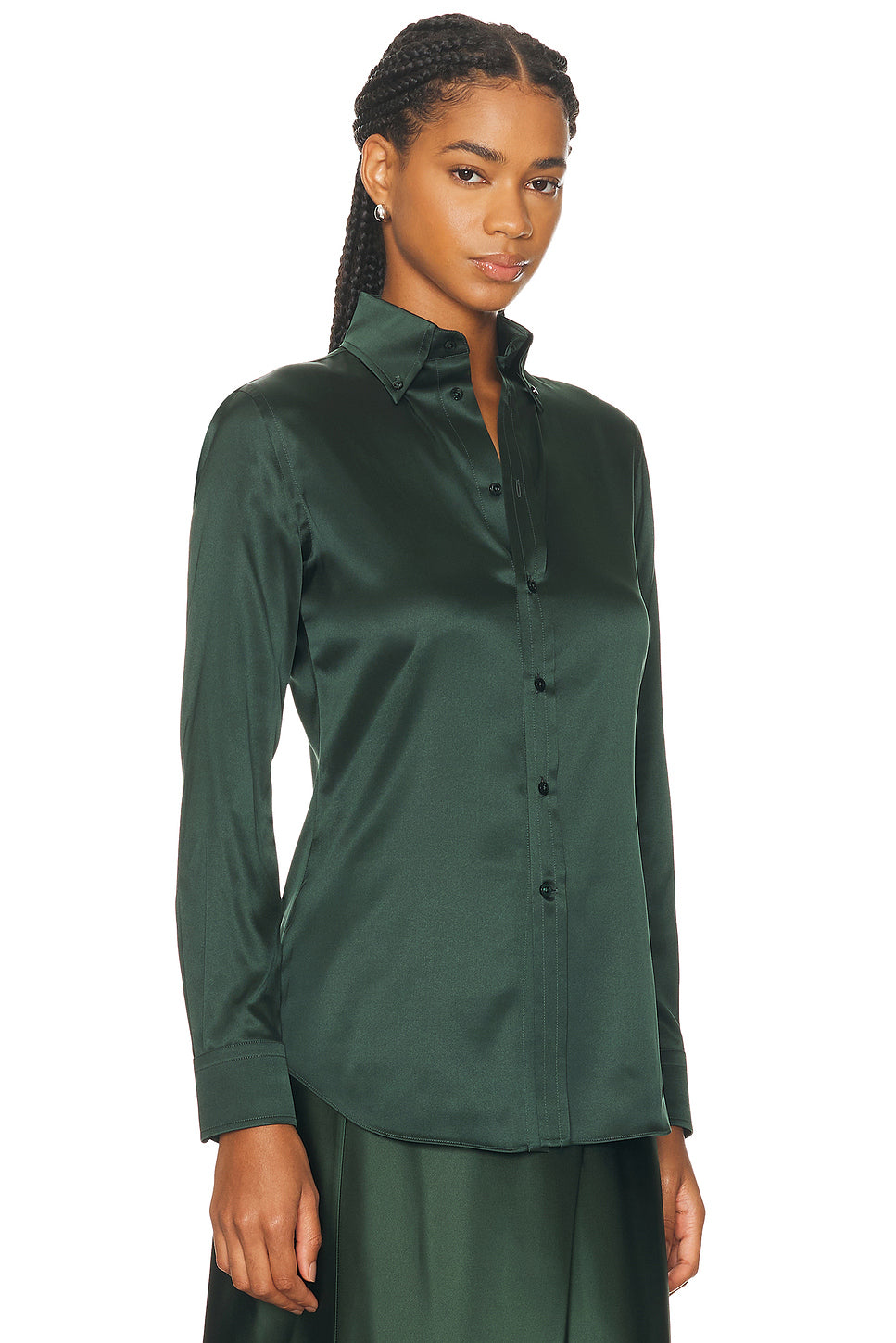 Cameron Straight Fit Silk Shirt