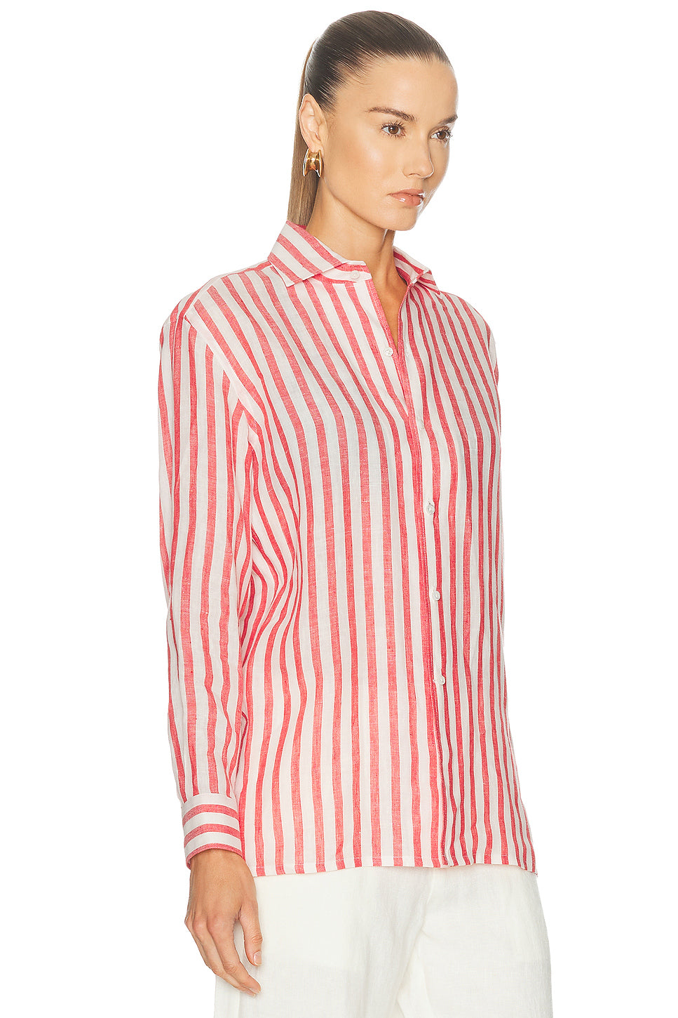 Capri Long Sleeve Button Front Shirt
