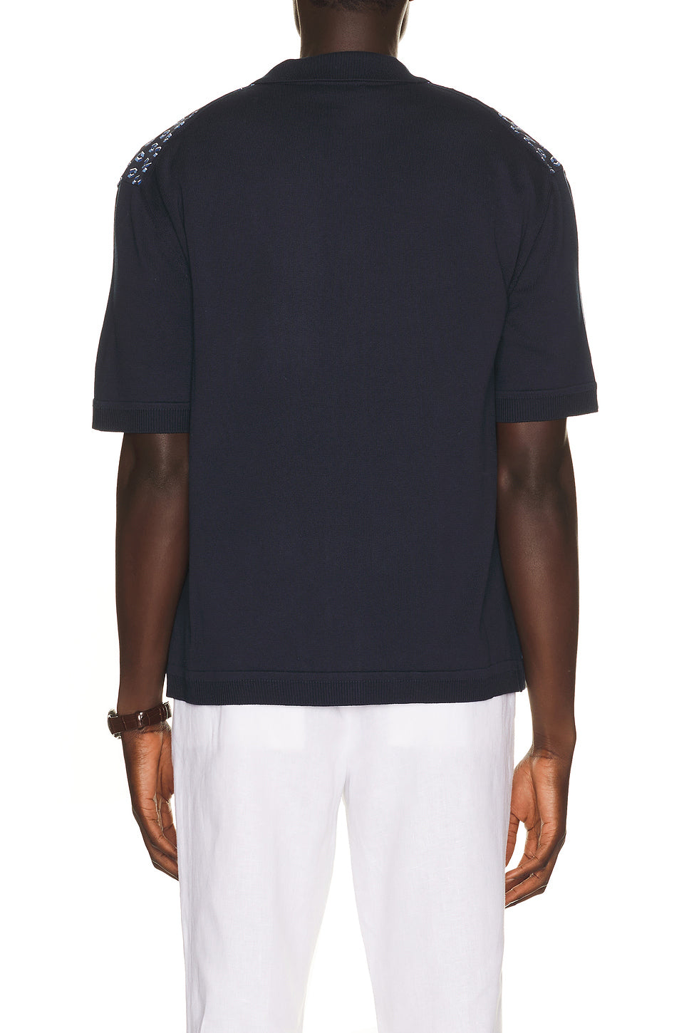 Short Sleeve Shirt Woven Print Camp Collar