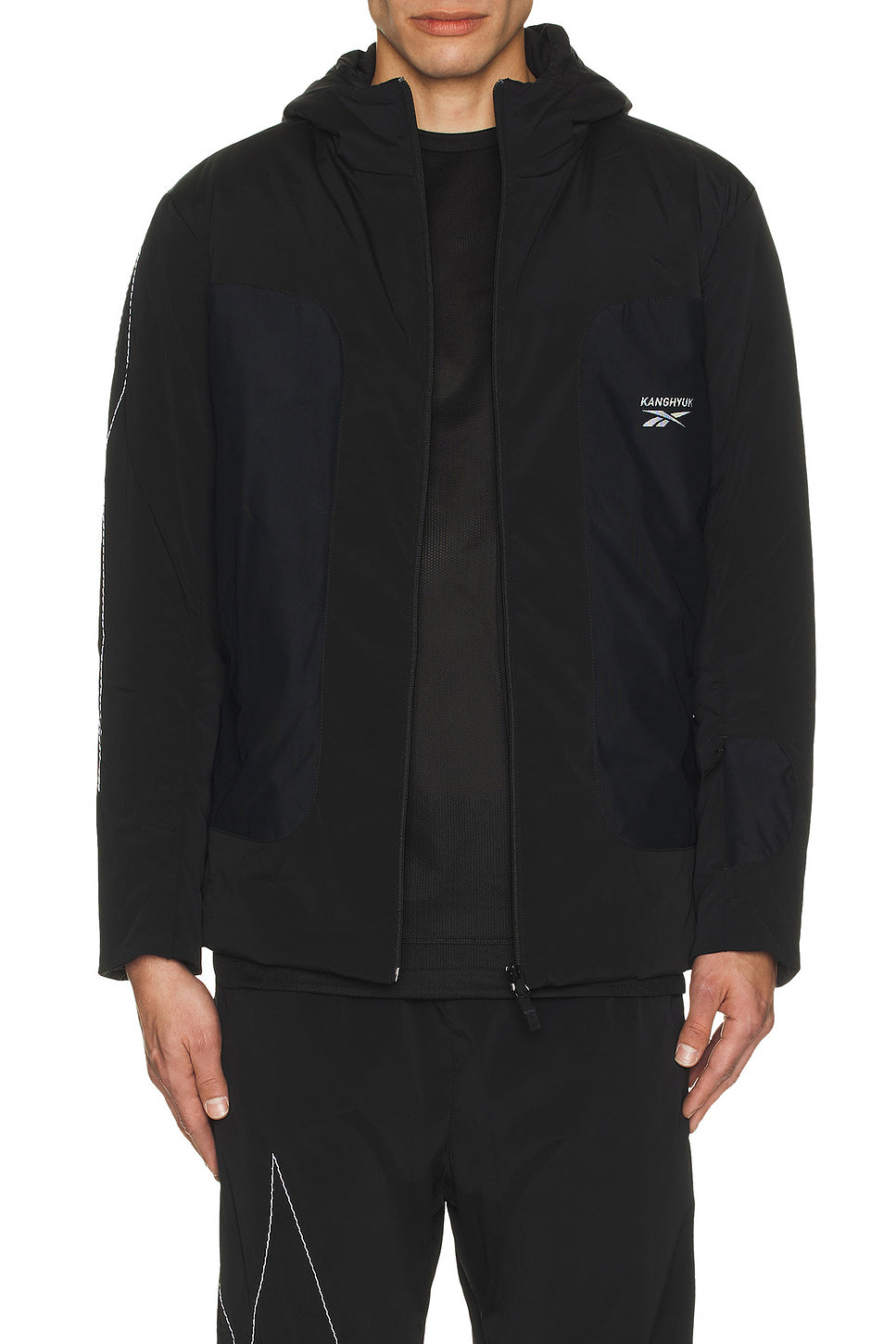 X Kanghyuk Stitched Logo Padded Jacket