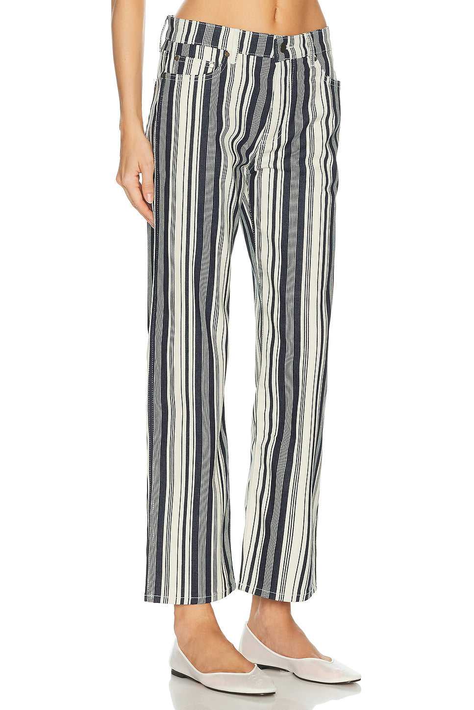 Stripe Straight Leg
