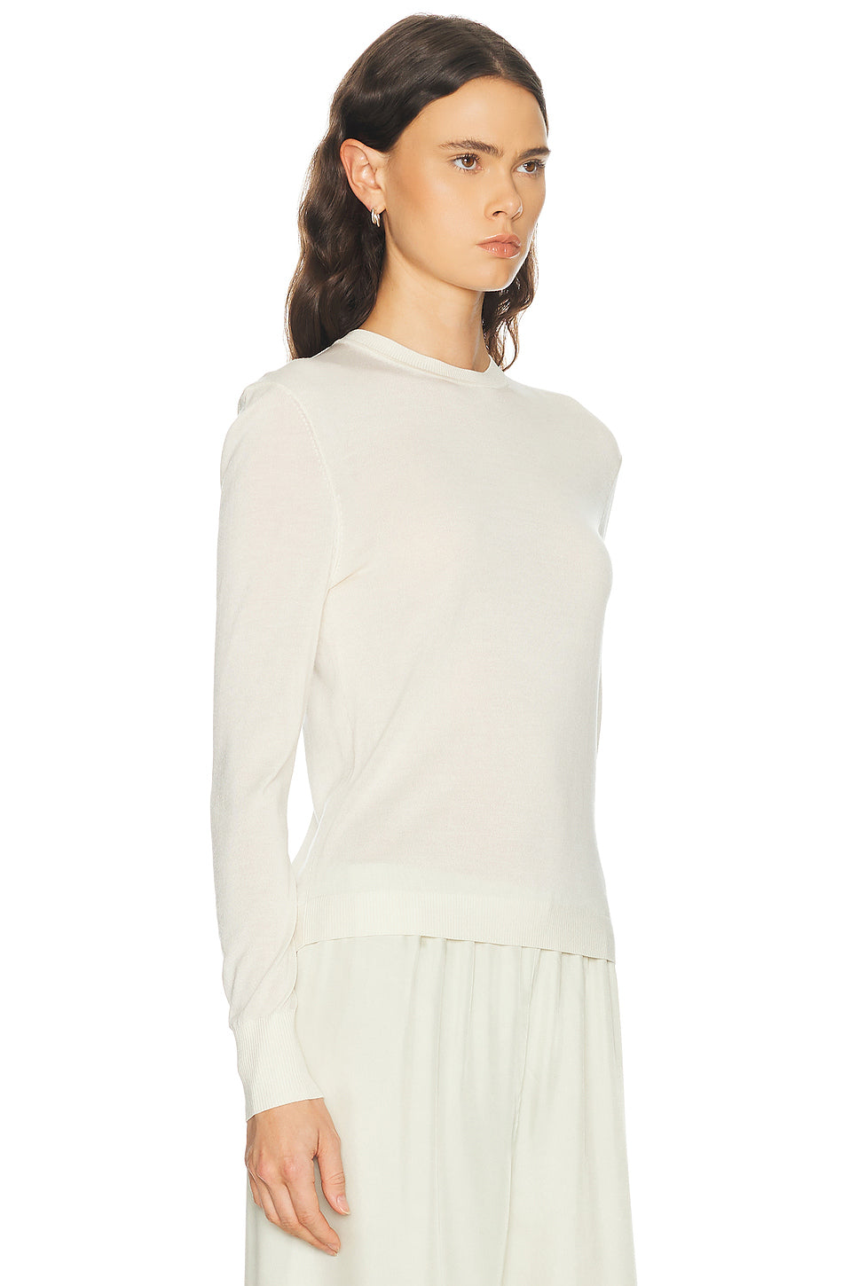 Silk Cashmere Crewneck Sweater