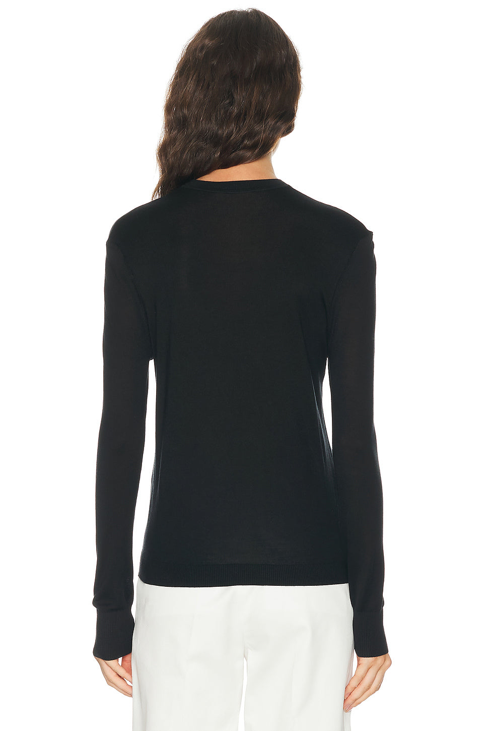 Silk Cashmere Crewneck Sweater