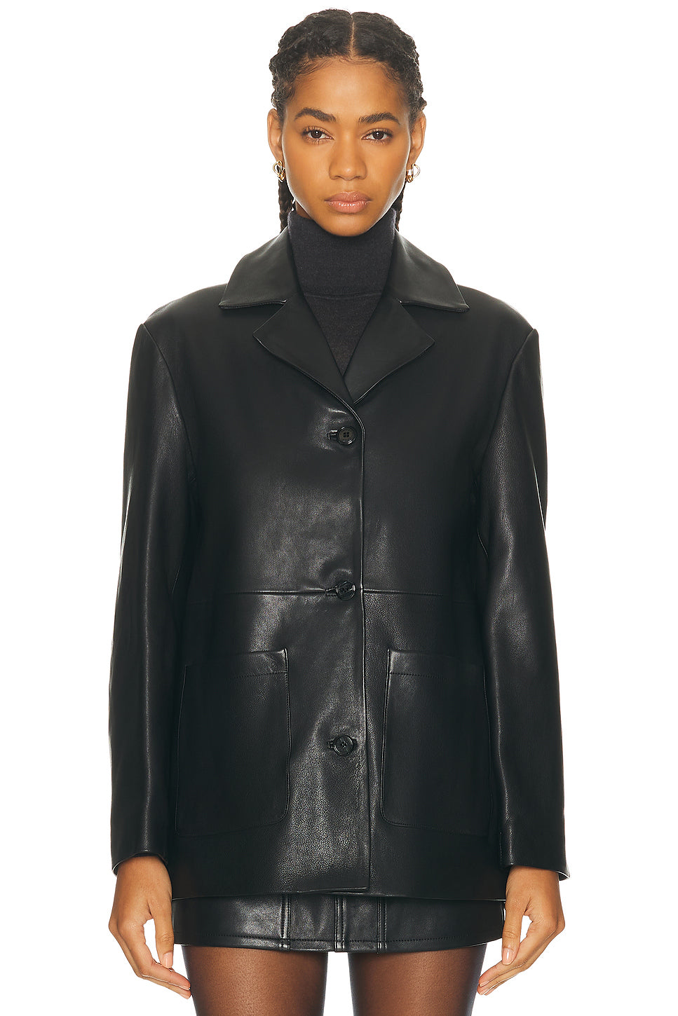 Leather Blazer