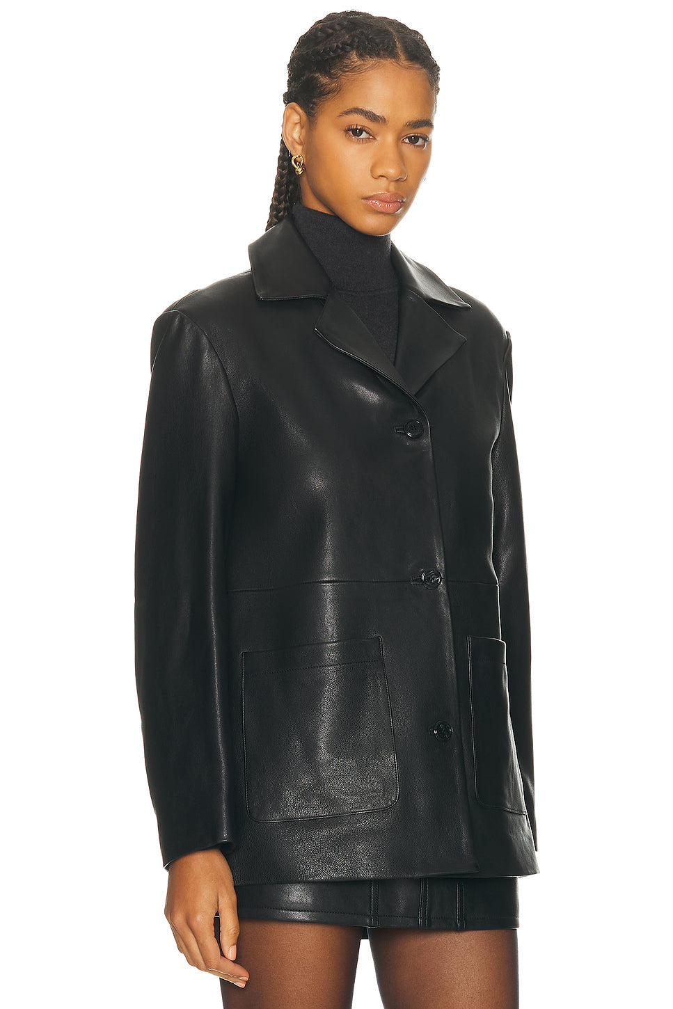 Leather Blazer
