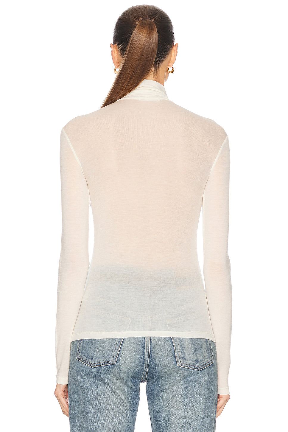 Sheer Jersey Renggli Turtleneck