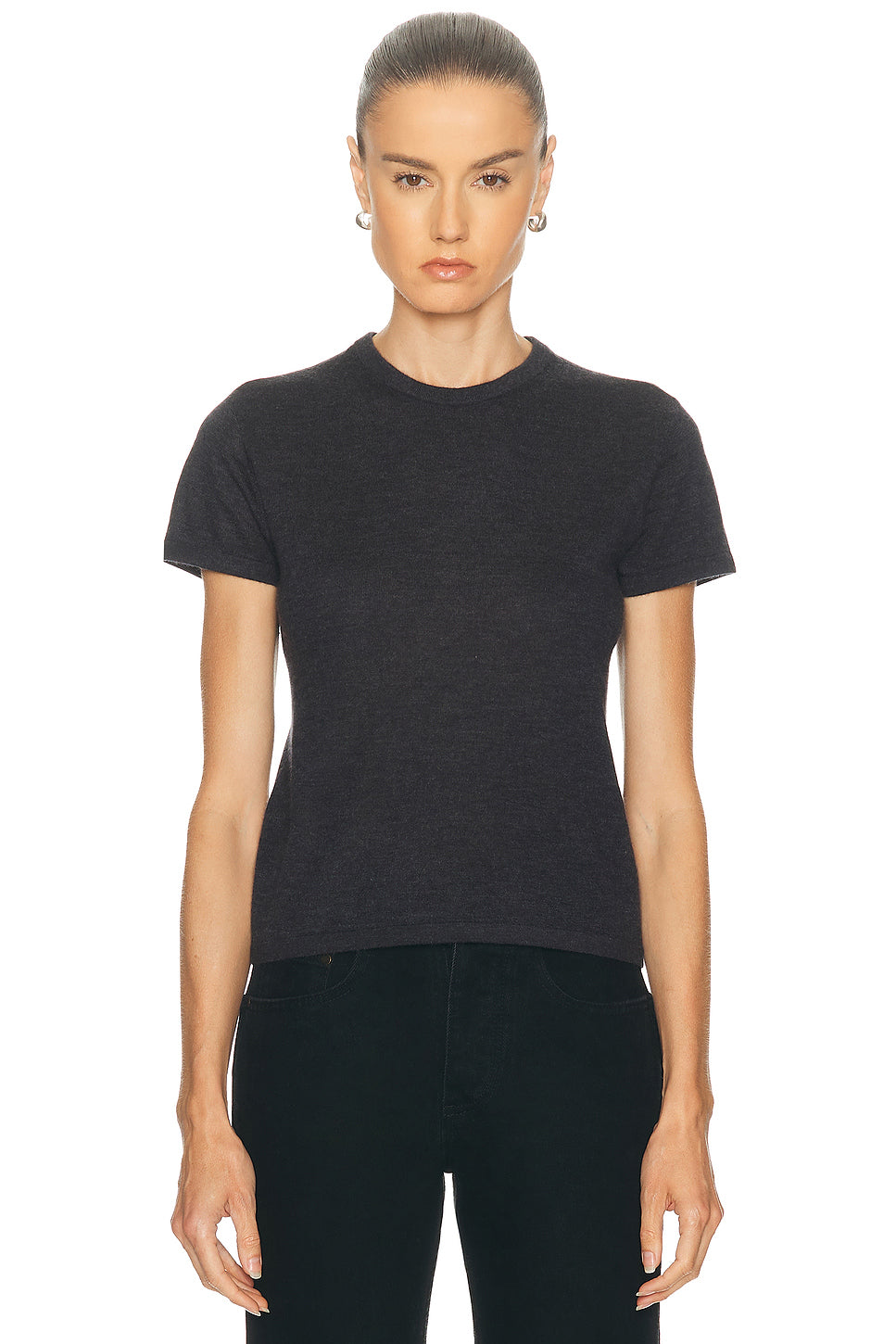 Cashmere Silk Knit Tee