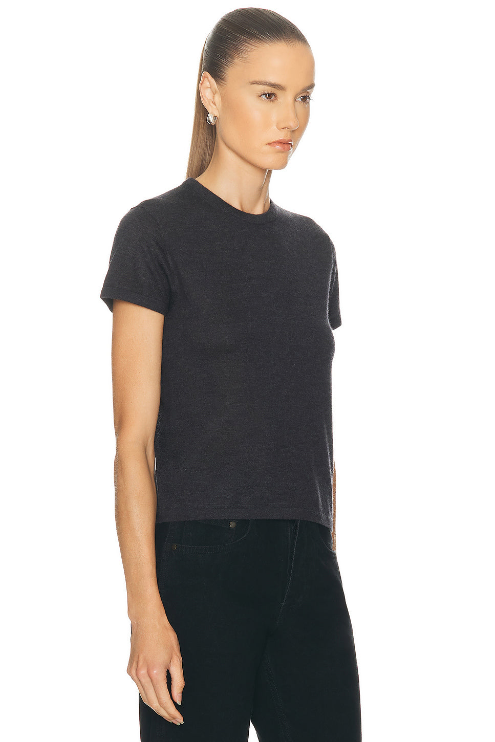 Cashmere Silk Knit Tee