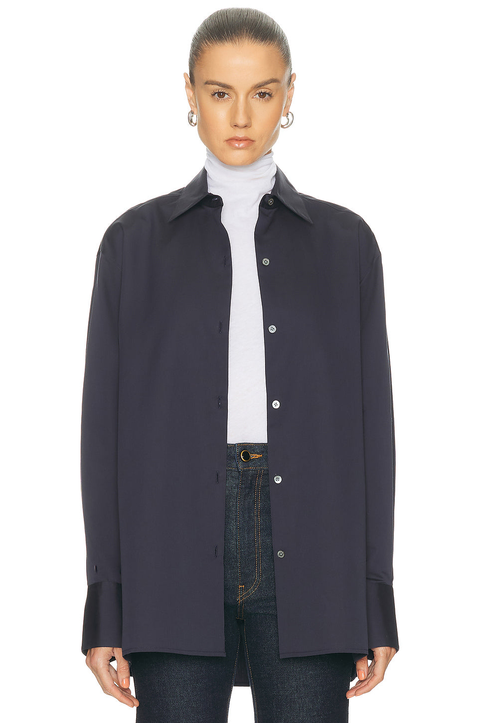 Cotton Silk Button Up Top