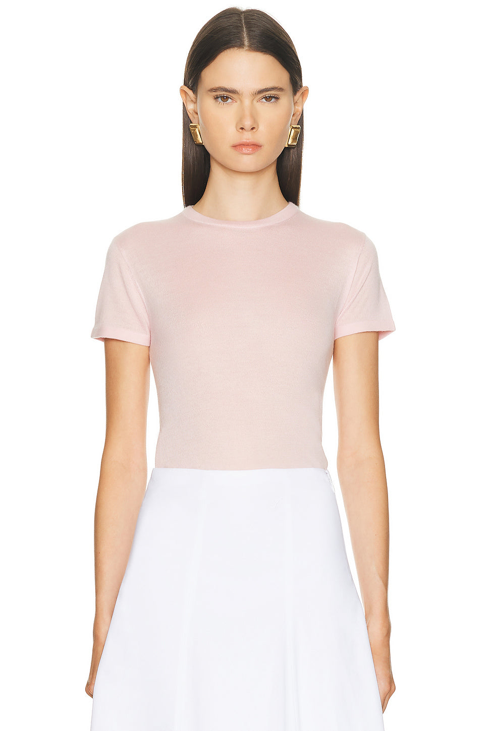 Cashmere Silk Knit Tee