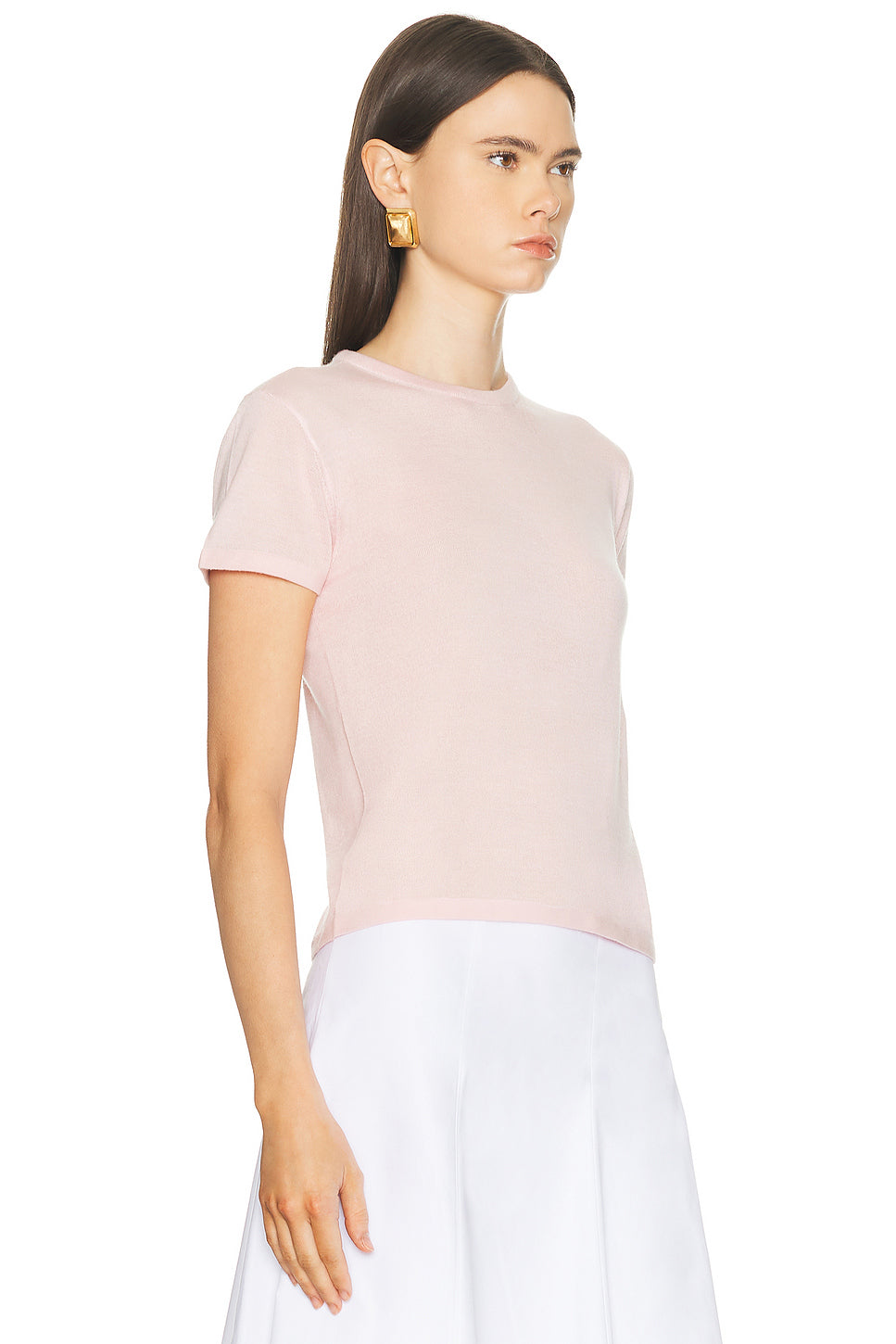 Cashmere Silk Knit Tee