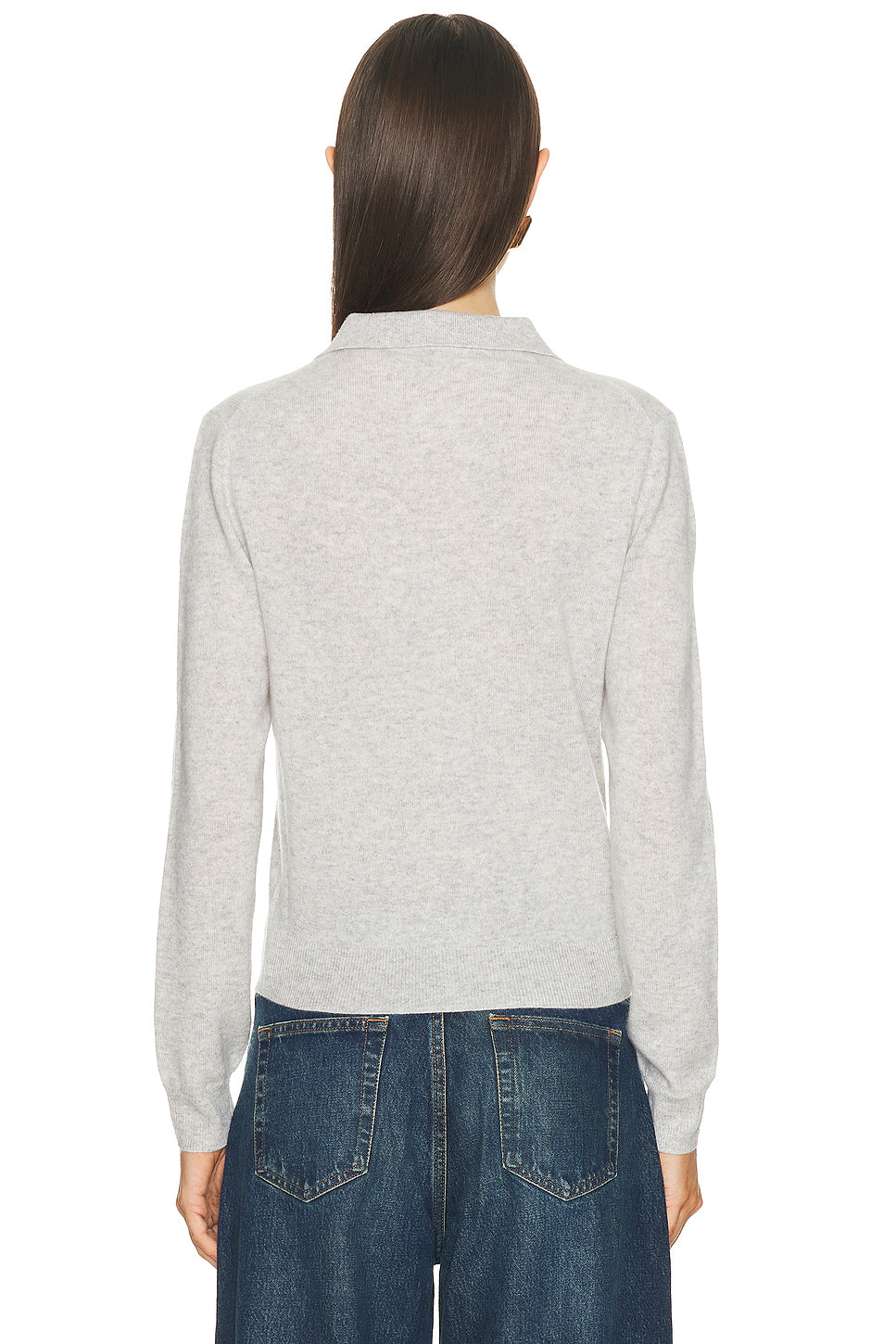 Cashmere Long Sleeve Polo