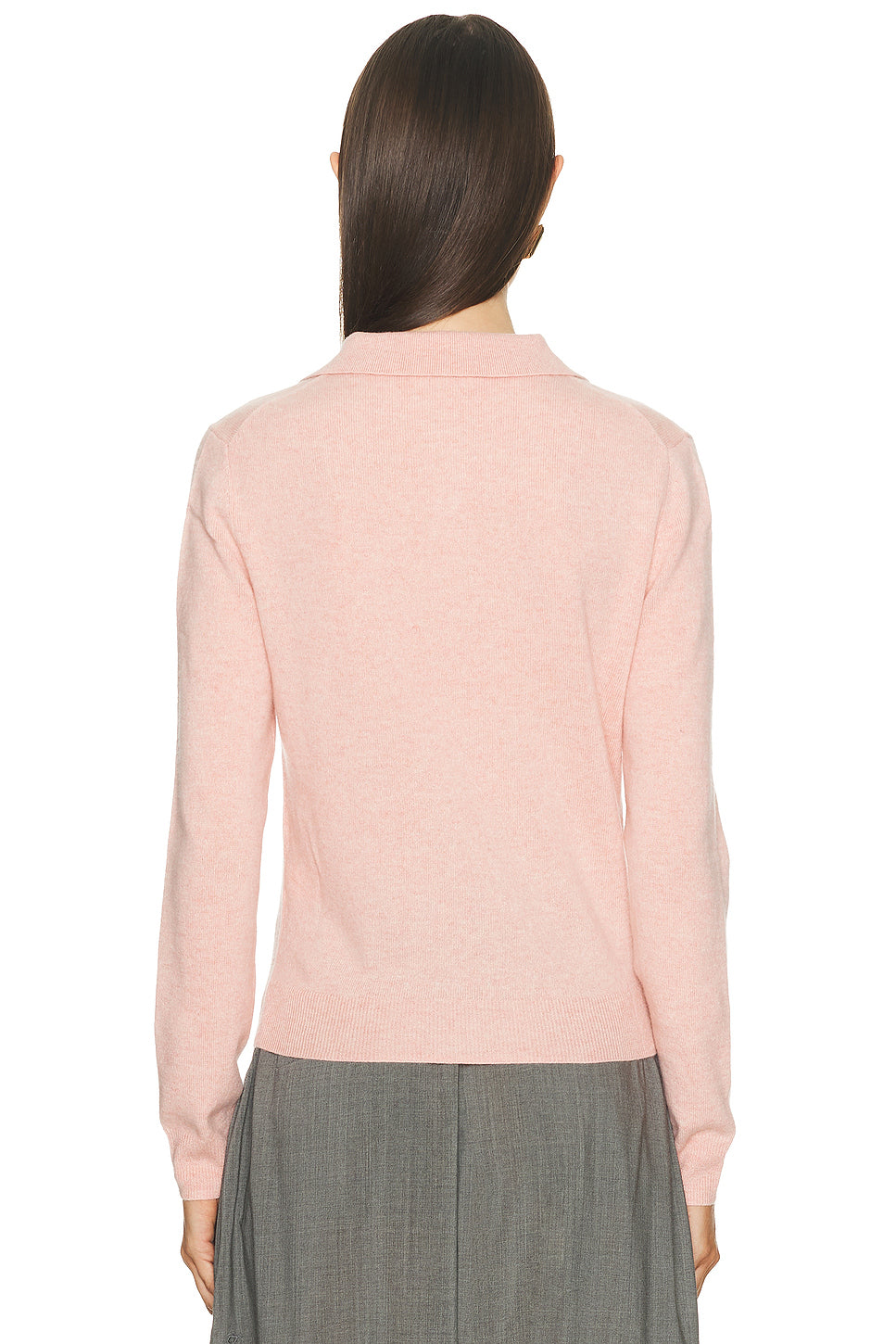 Cashmere Long Sleeve Polo