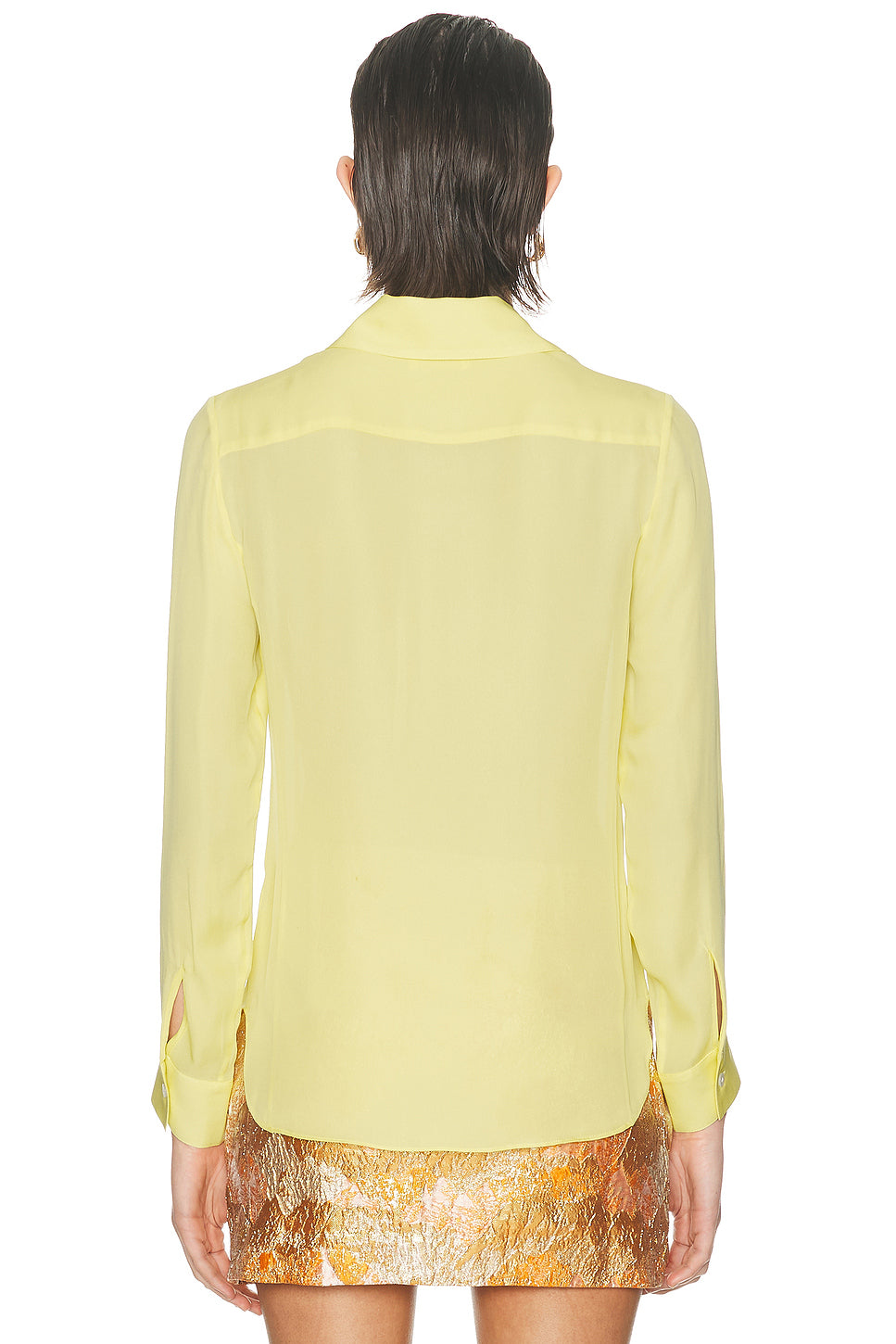Silk Georgette Button Up Shirt