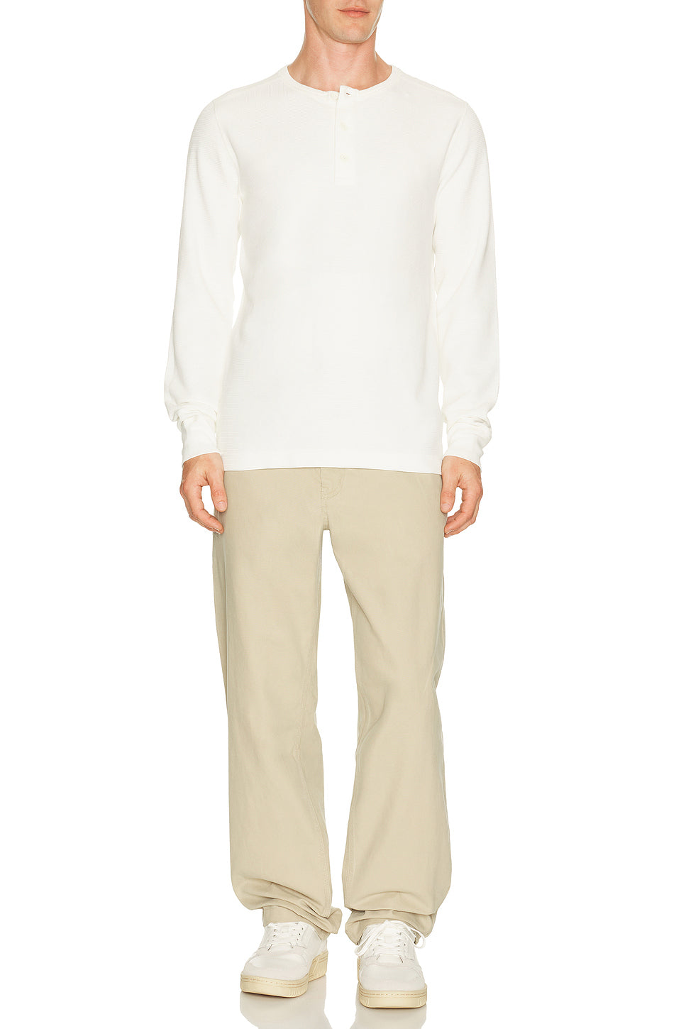 Lightweight Waffle Standard Henley