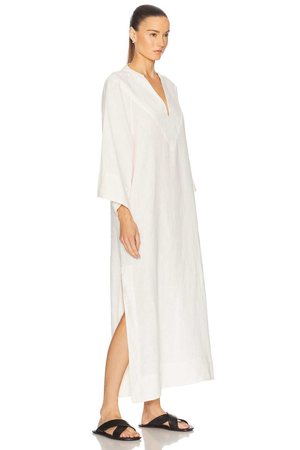 Linen Kaftan Dress
